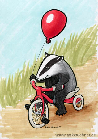 Badger at Play Badger at Play